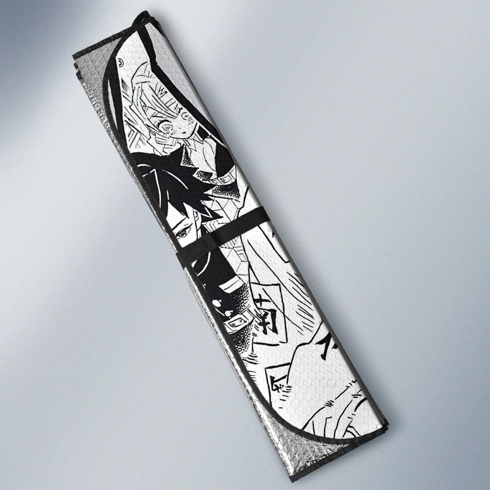 Gyomei Himejima Car Sunshade Custom Kimetsu No Yaiba Manga Car Accessories - Gearcarcover - 3