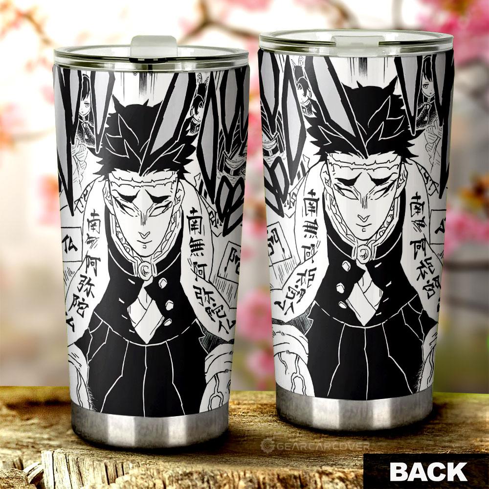 Gyomei Himejima Tumbler Cup Custom Kimetsu No Yaiba Manga Car Accessories - Gearcarcover - 3