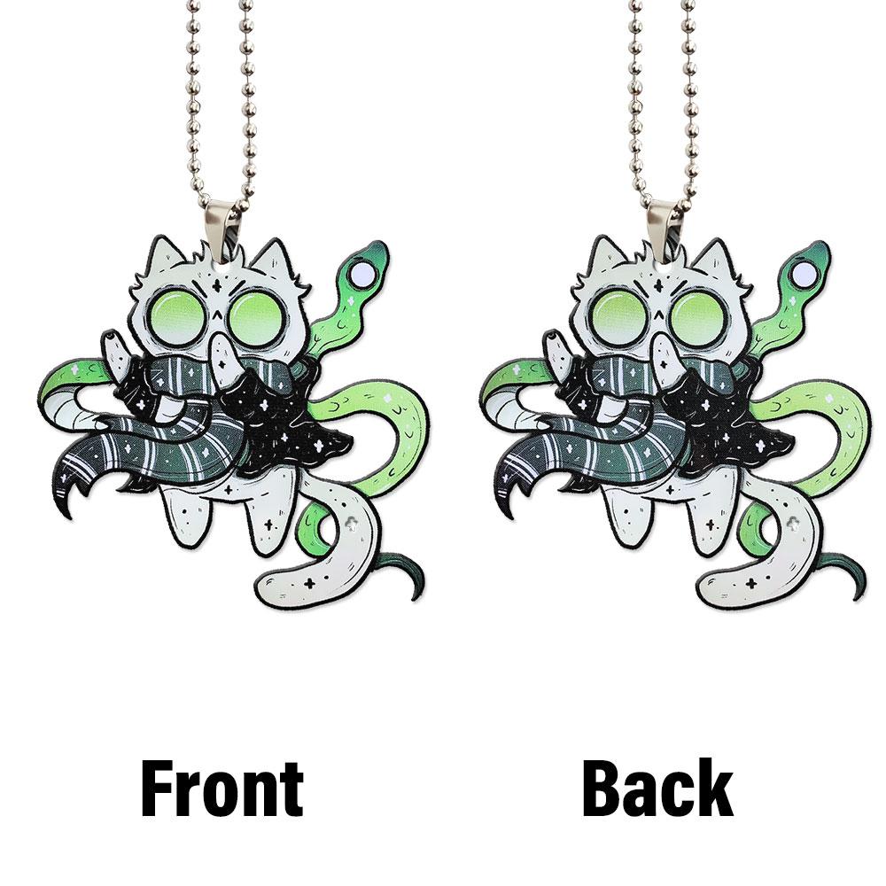 Halloween Slytherin Kitty Ornament Custom Car Interior Accessories - Gearcarcover - 4