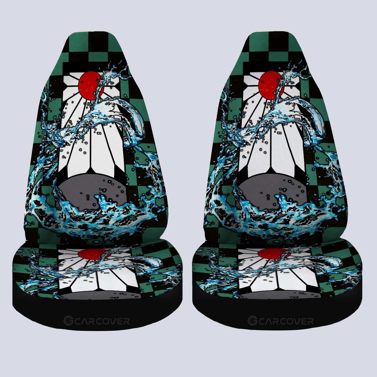 Hanadafu Tanjiro Uniform Car Seat Covers Custom Demom Slayer Anime Car Accessories - Gearcarcover - 4