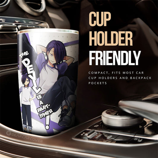 Hanzo Urushihara Tumbler Cup Custom The Devil Is a Part-Timer! Anime Car Accessories - Gearcarcover - 2