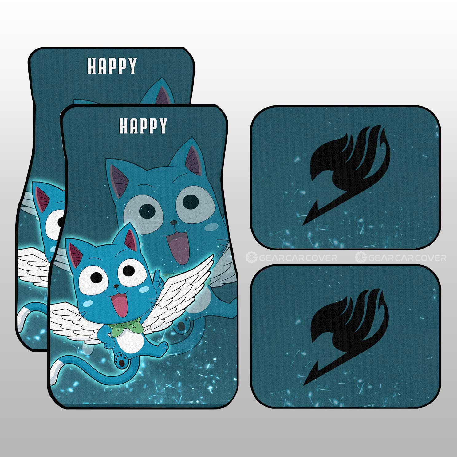 Happy Car Floor Mats Custom Fairy Tail Anime Car Accessories - Gearcarcover - 1