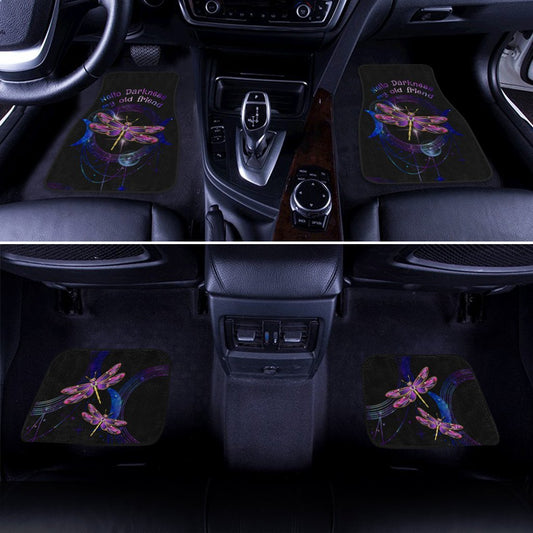 Hello Darkness Dragonfly Car Floor Mats Custom Car Accessories - Gearcarcover - 2