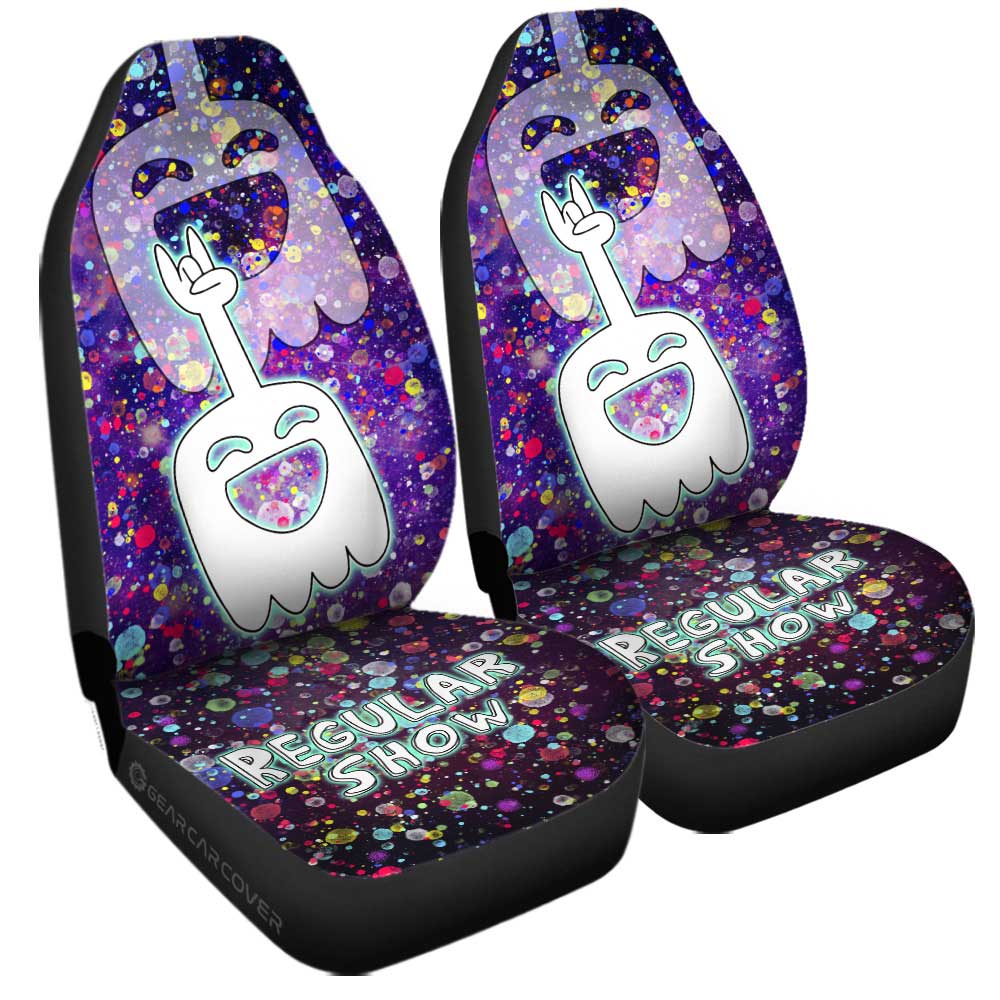 Hi Five Ghost Car Seat Covers Custom Regular Show Cartoon - Gearcarcover - 3