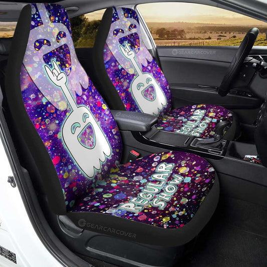 Hi Five Ghost Car Seat Covers Custom Regular Show Cartoon - Gearcarcover - 1