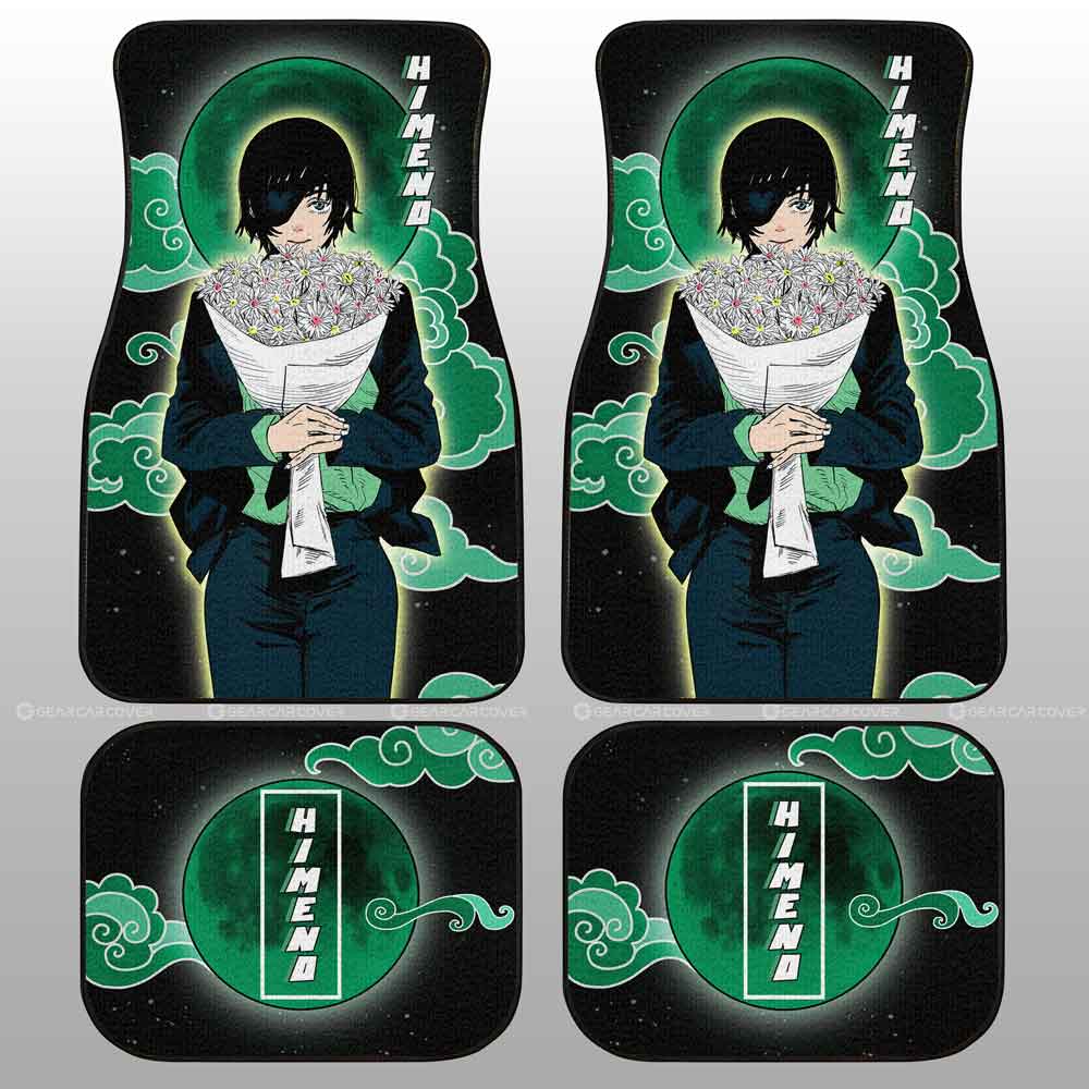 Himeno Car Floor Mats Custom Chainsaw Man Anime - Gearcarcover - 2