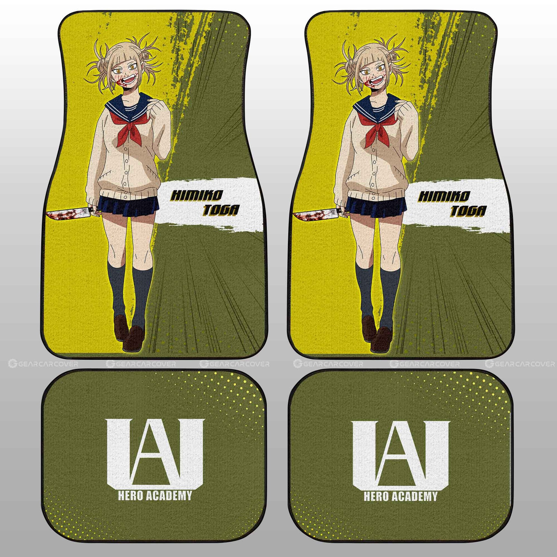 Himiko Toga Car Floor Mats Custom For My Hero Academia Anime Fans - Gearcarcover - 2