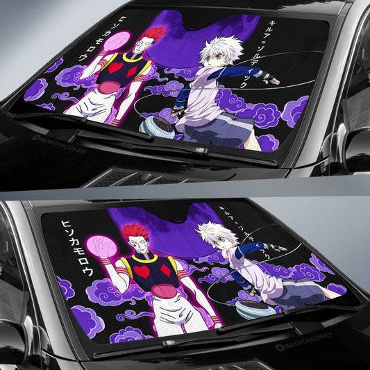Hisoka Morow And Killua Zoldyck Car Sunshade Custom Hunter x Hunter Anime Car Accessories - Gearcarcover - 2