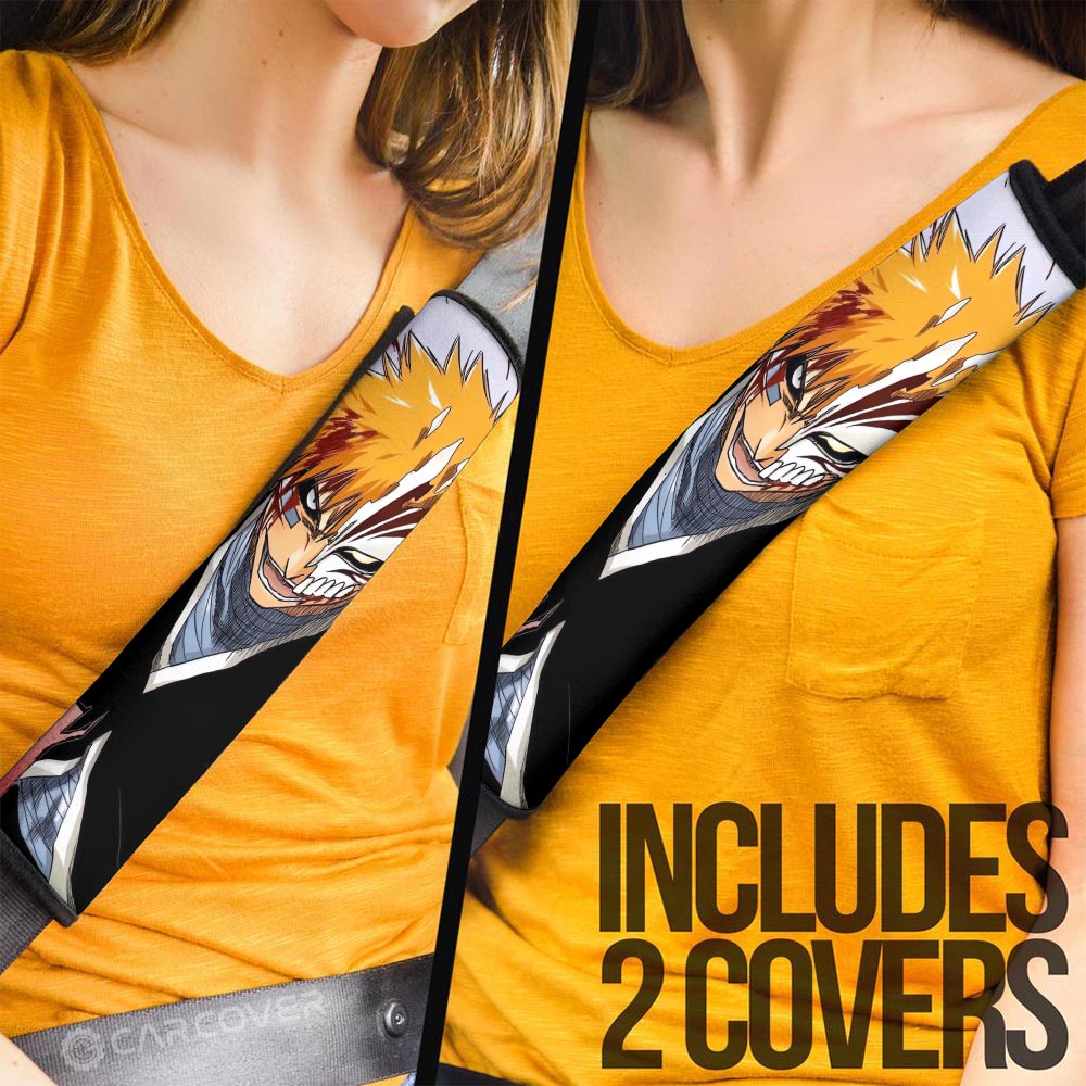 Hollow Demon Seat Belt Covers Custom Bleach Anime Car Accessories - Gearcarcover - 3