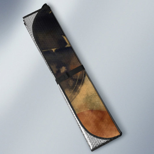 Horse Car Sunshade Custom Us Flag Car Accessories For Horse Lover - Gearcarcover - 2