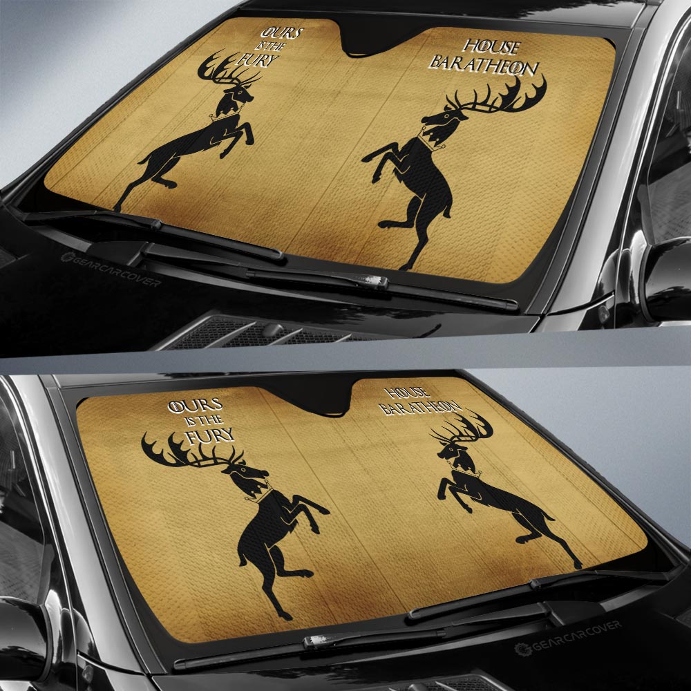 House Baratheon Car Sunshade Custom Game Of Throne House - Gearcarcover - 2