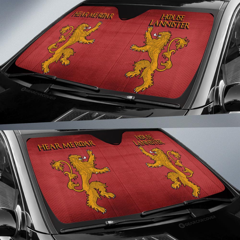 House Lannister Car Sunshade Custom Game Of Throne - Gearcarcover - 2