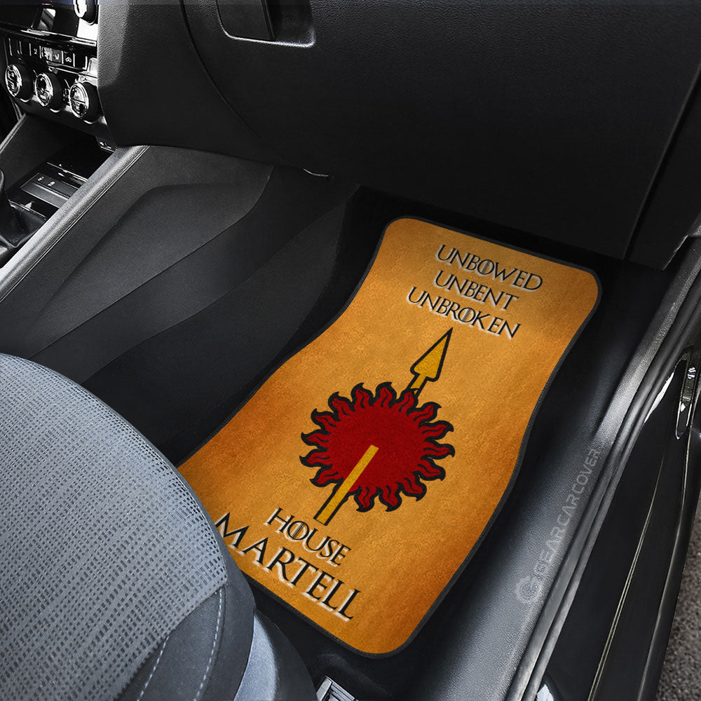 House Martell Car Floor Mats Custom Game Of Throne - Gearcarcover - 3