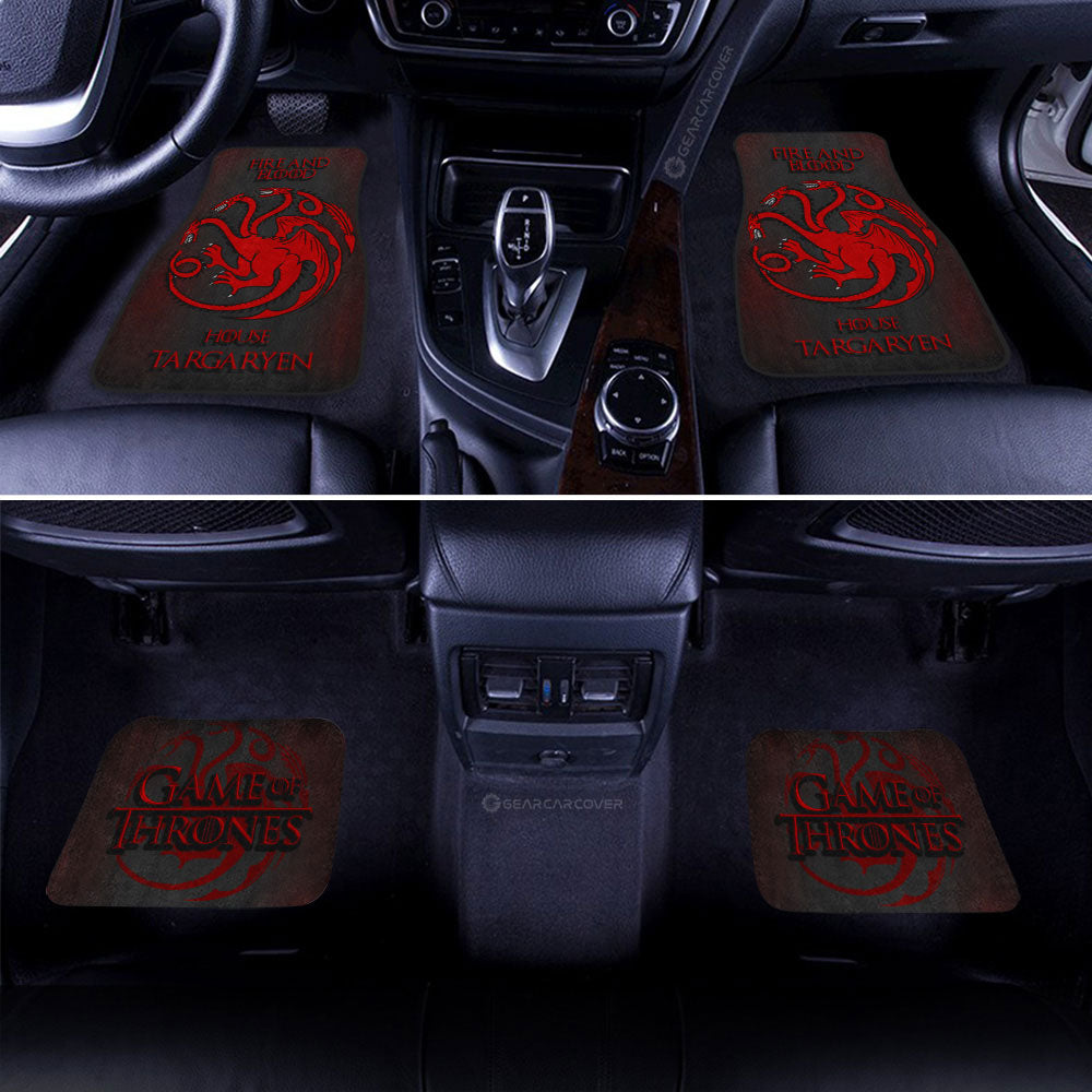 House Targaryen Car Floor Mats Custom Game Of Throne - Gearcarcover - 2