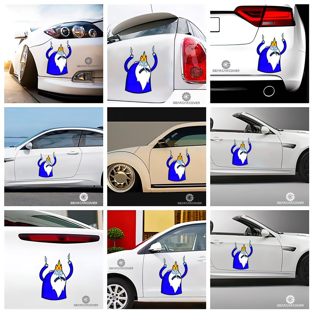 Ice King Car Sticker Custom Adventure Time - Gearcarcover - 2