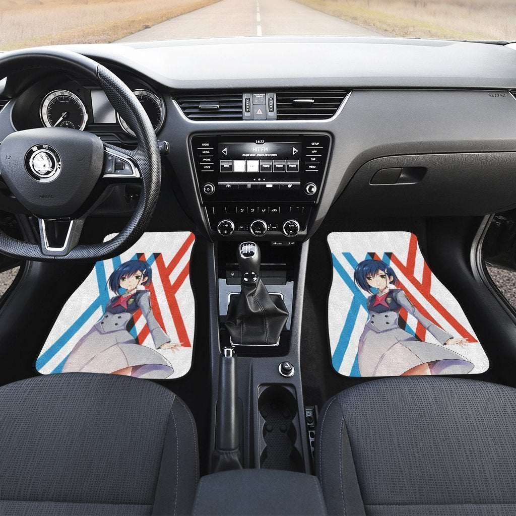 Ichigo Code 015 Car Floor Mats Custom Darling In The Franxx Anime Car Accessories - Gearcarcover - 3