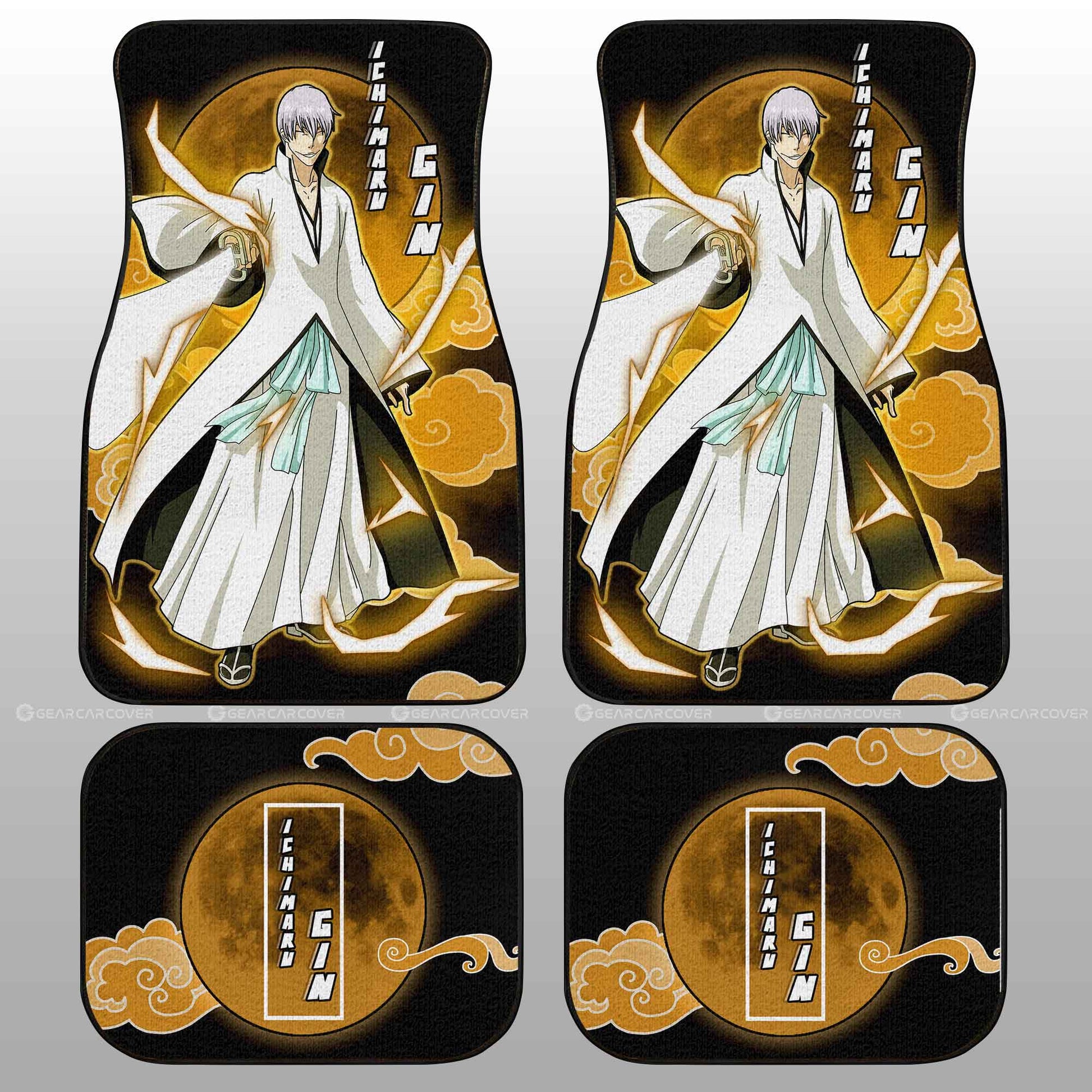 Ichimaru Gin Car Floor Mats Custom Anime Bleach Car Accessories - Gearcarcover - 2