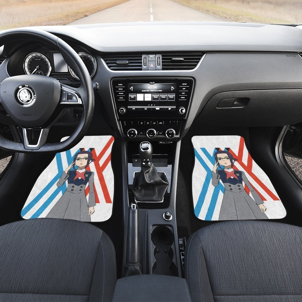 Ikuno Code 196 Car Floor Mats Custom Darling In The Franxx Anime Car Accessories - Gearcarcover - 3