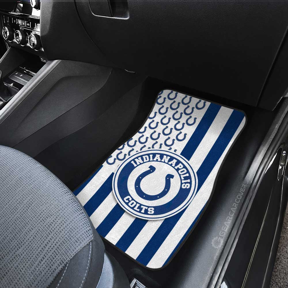 Indianapolis Colts Car Floor Mats Custom US Flag Style - Gearcarcover - 3
