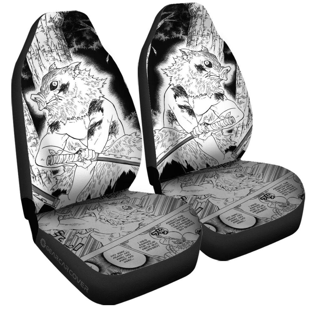 Inosuke Car Seat Covers Custom Kimetsu No Yaiba Manga Car Accessories - Gearcarcover - 3