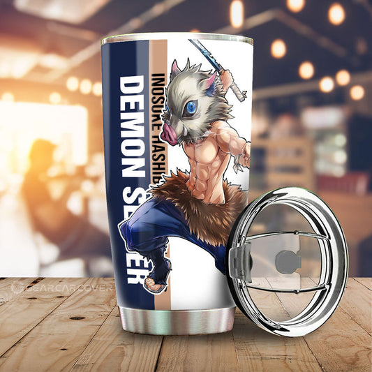 Inosuke Hashibira Tumbler Cup Custom Demon Slayer - Gearcarcover - 1