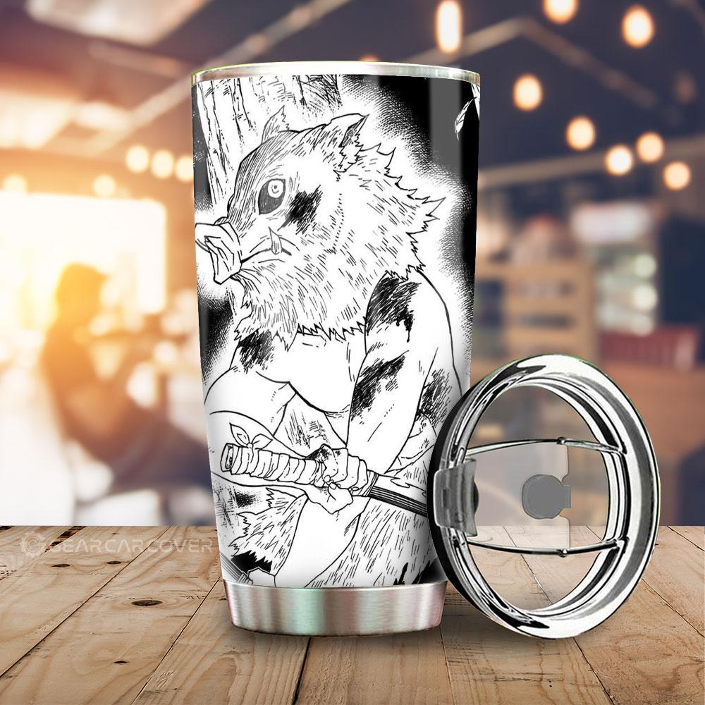 Inosuke Tumbler Cup Custom Kimetsu No Yaiba Manga Car Accessories - Gearcarcover - 2