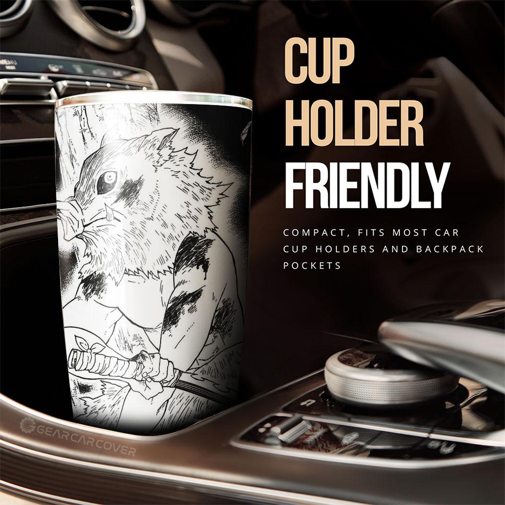 Inosuke Tumbler Cup Custom Kimetsu No Yaiba Manga Car Accessories - Gearcarcover - 3