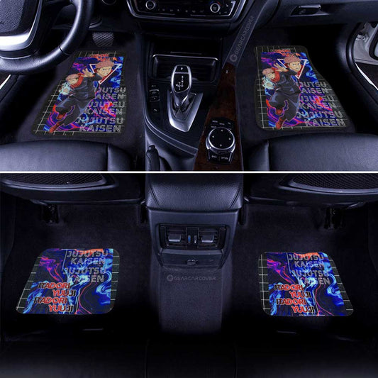 Itadori Yuuji Car Floor Mats Custom Jujutsu Kaisen Anime Car Accessories - Gearcarcover - 2
