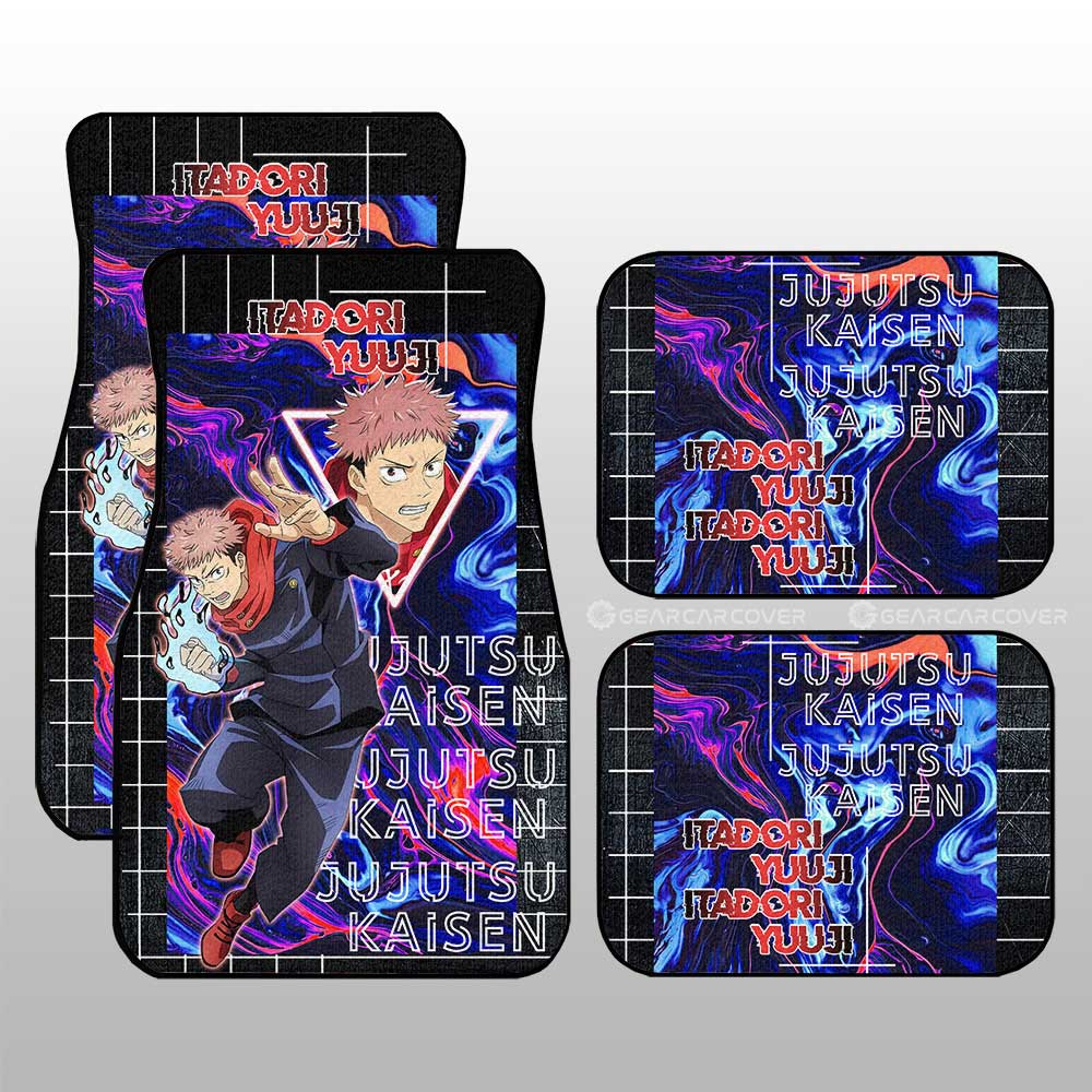 Itadori Yuuji Car Floor Mats Custom Jujutsu Kaisen Anime Car Accessories - Gearcarcover - 3