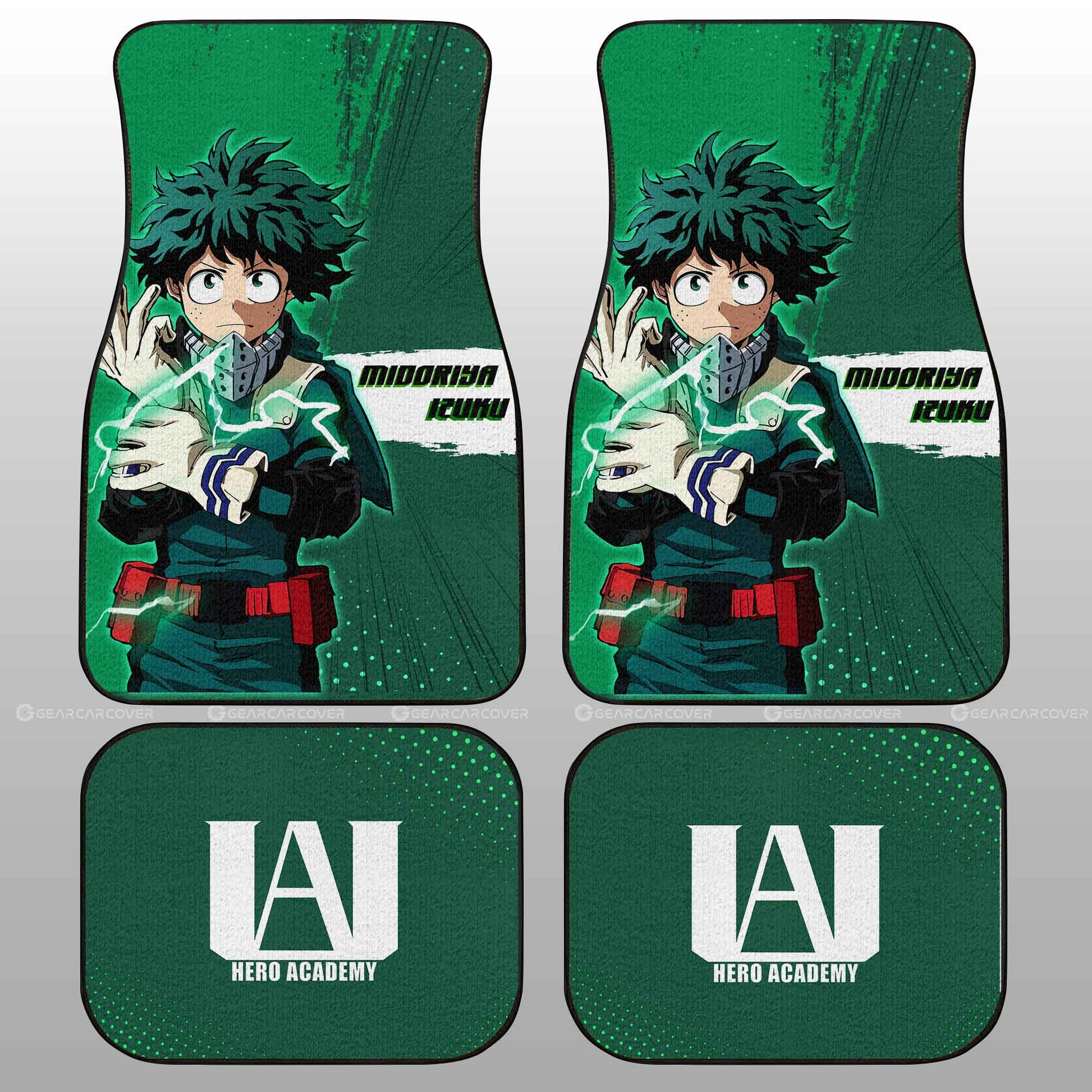 Izuku Midoriya Car Floor Mats Custom For My Hero Academia Anime Fans - Gearcarcover - 2