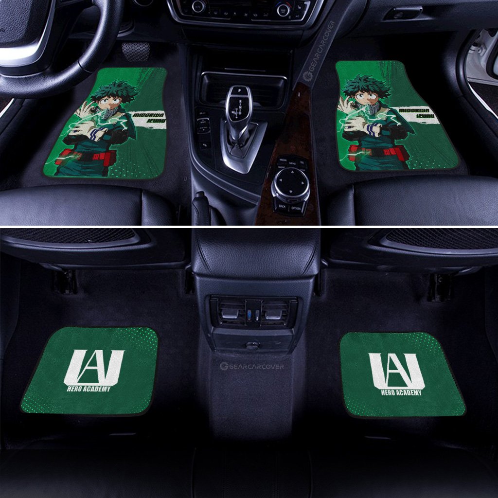 Izuku Midoriya Car Floor Mats Custom For My Hero Academia Anime Fans - Gearcarcover - 3
