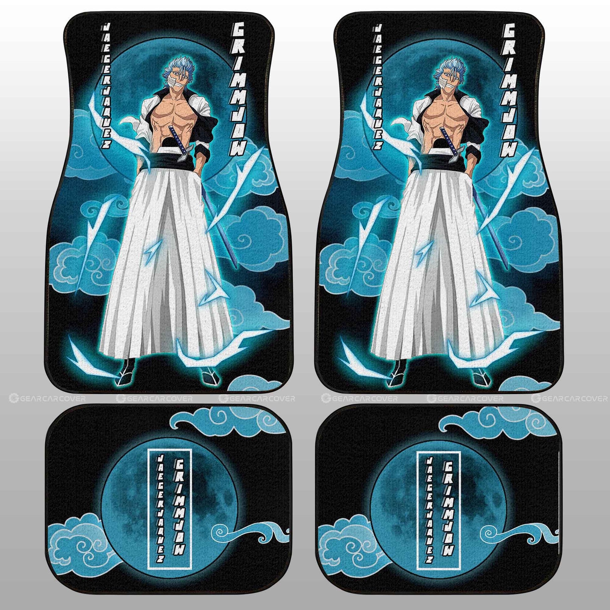 Jaegerjaquez Grimmjow Car Floor Mats Custom Anime Bleach Car Interior Accessories - Gearcarcover - 2