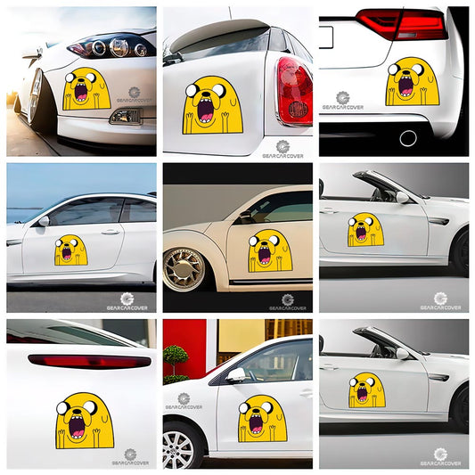 Jake Funny Car Sticker Custom Adventure Time - Gearcarcover - 2