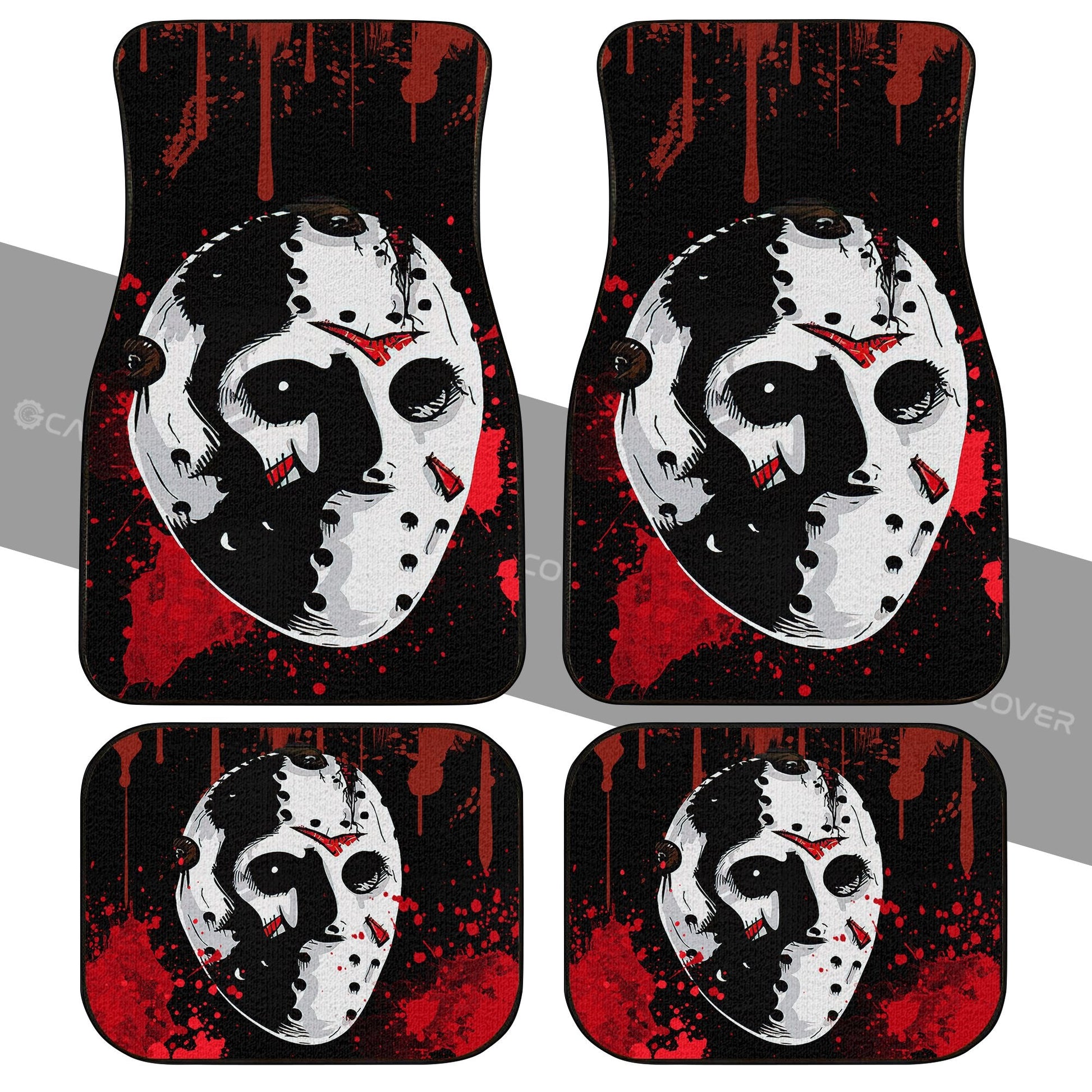 Jason Voorhees Car Floor Mats Custom Horror Car Accessories Halloween Decorations - Gearcarcover - 2