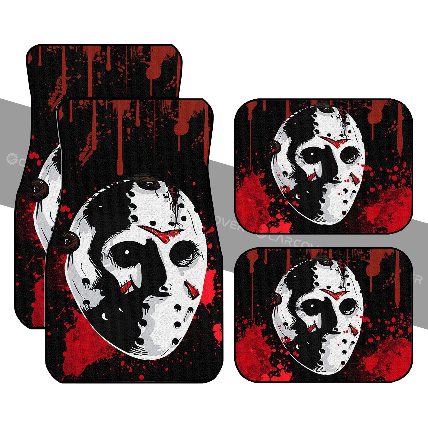 Jason Voorhees Car Floor Mats Custom Horror Car Accessories Halloween Decorations - Gearcarcover - 1
