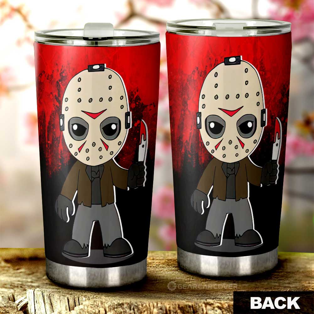 Jason Voorhees Tumbler Cup Custom Halloween Characters Car Interior Accessories - Gearcarcover - 3