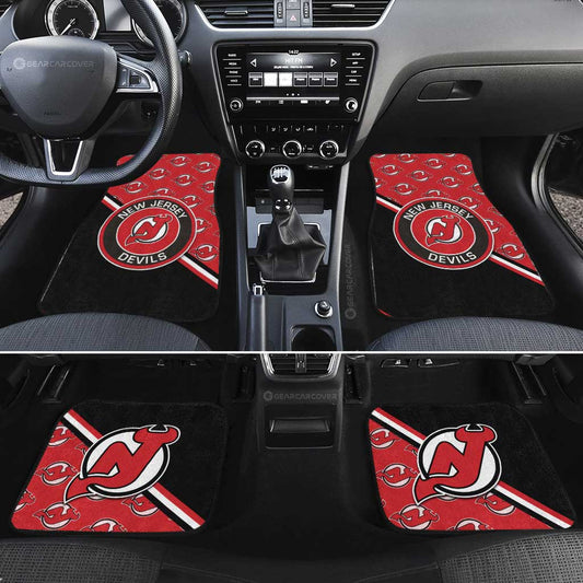 Jersey Devils Car Floor Mats Custom Car Accessories For Fans - Gearcarcover - 2