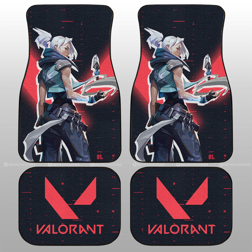Jett Car Floor Mats Custom Valorant Agent - Gearcarcover - 1