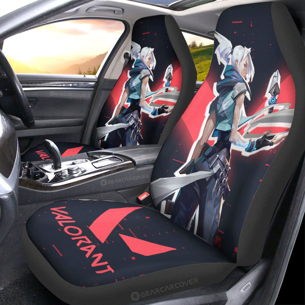 Jett Car Seat Covers Custom Valorant Agent - Gearcarcover - 3