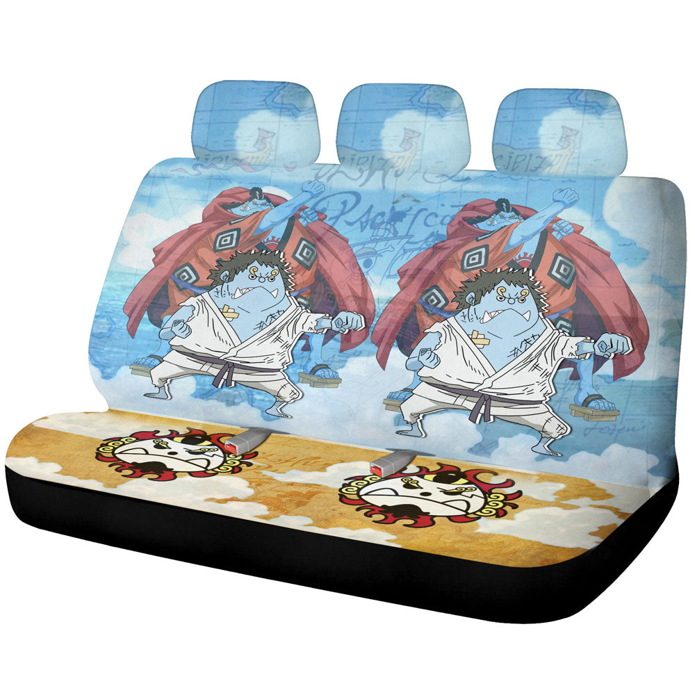 Jinbe Car Back Seat Covers Custom One Piece Map Anime Car Accessories - Gearcarcover - 1