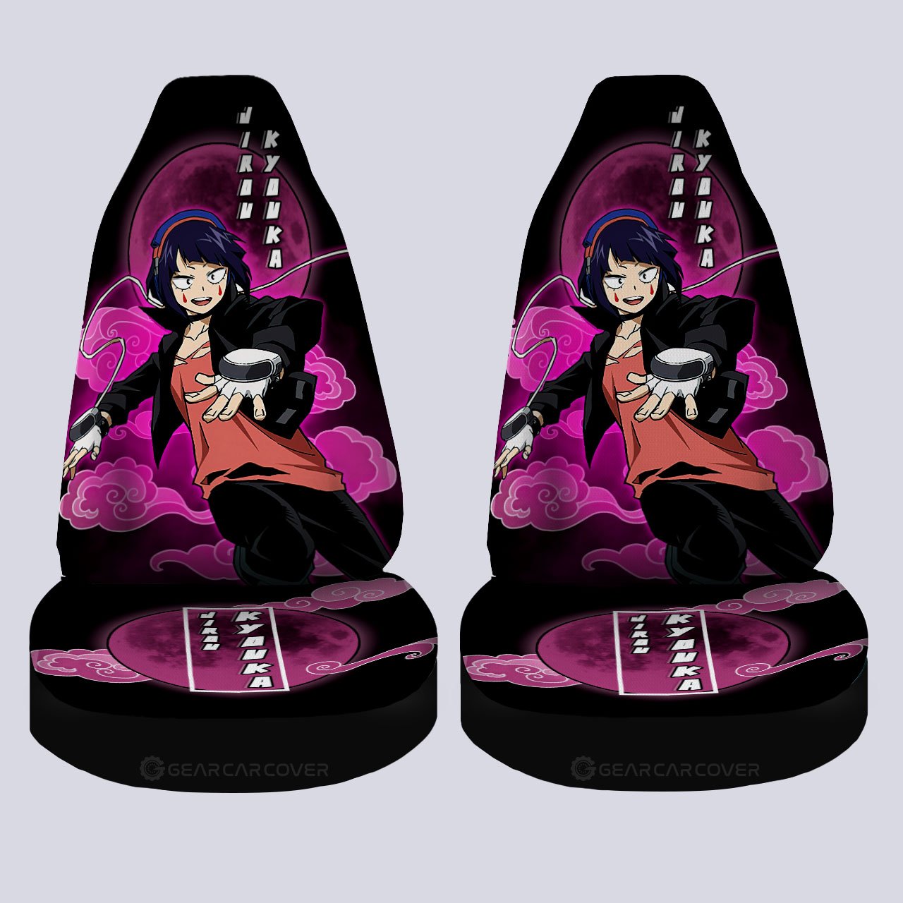 Jiro Kyoka Car Seat Covers Custom Anime My Hero Academia Car Interior Accessories - Gearcarcover - 4