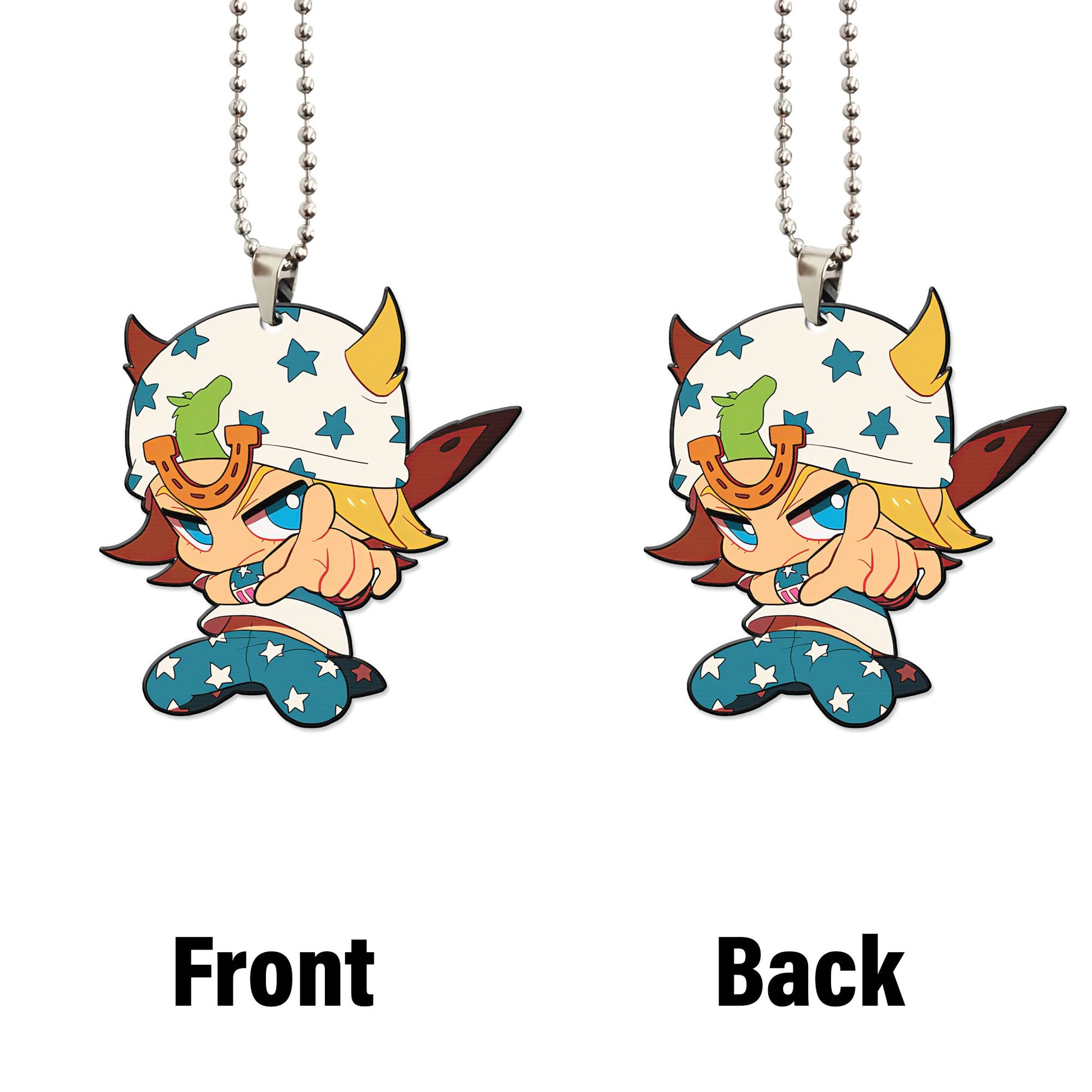 Johnny Joestar Ornament Custom JoJo's Bizarre Adventure Anime Car Accessories - Gearcarcover - 4