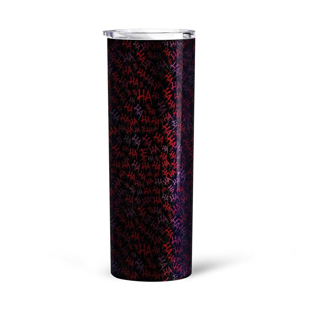 Joker Haha Pattern Custom Tall Glitter Tumbler - Gearcarcover - 4