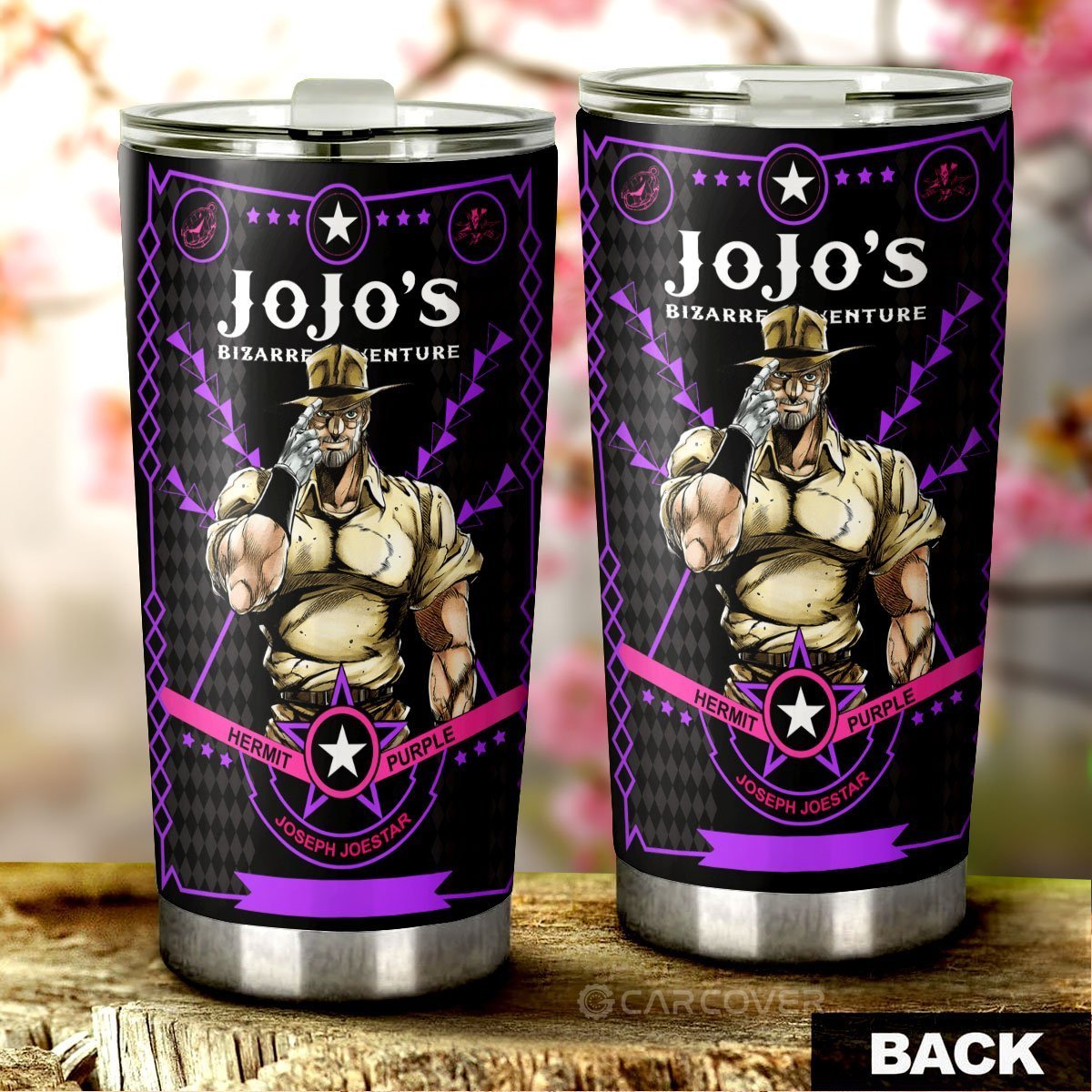 Joseph Joestar Tumbler Cup Custom Anime JoJo's Bizarre Adventure Car Accessories - Gearcarcover - 3