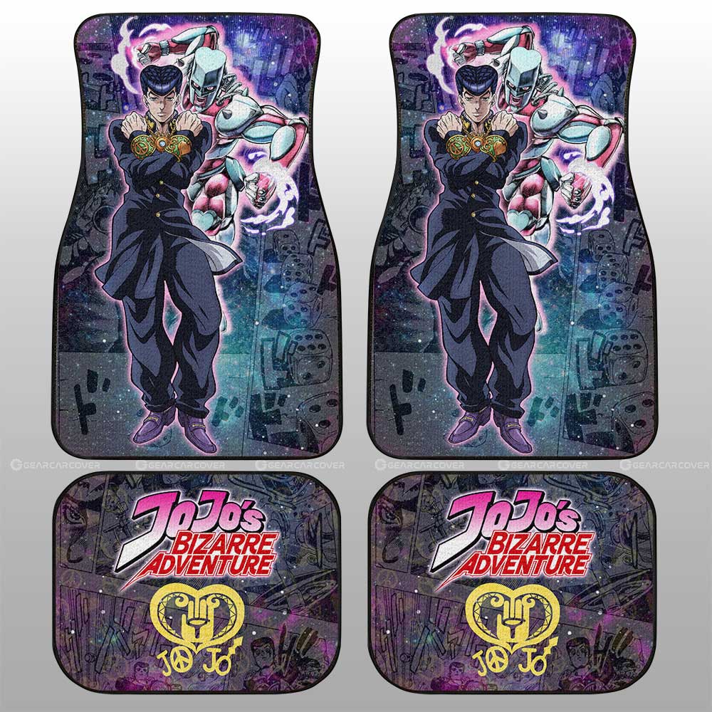 Josuke Higashikata Car Floor Mats Custom Galaxy Style JJBA Anime Car Accessories - Gearcarcover - 2