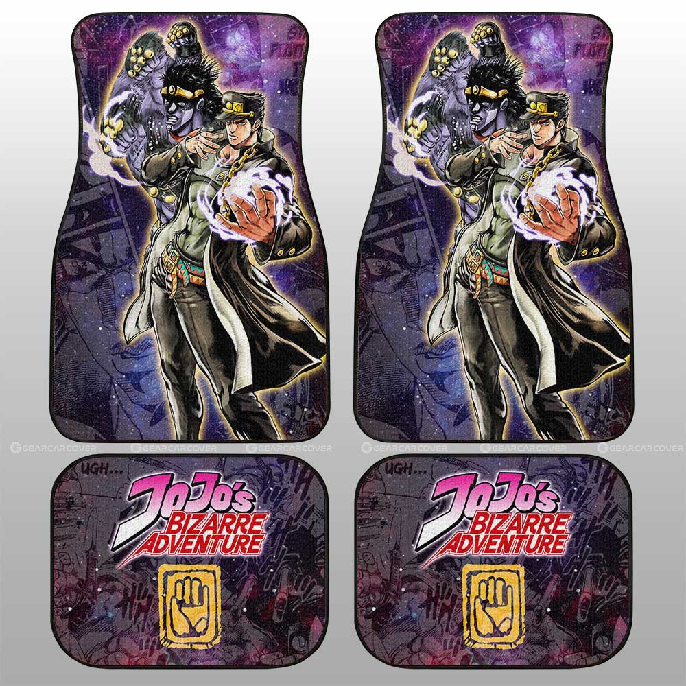 Joutarou Kuujou Car Floor Mats Custom Galaxy Style JJBA Anime Car Accessories - Gearcarcover - 2