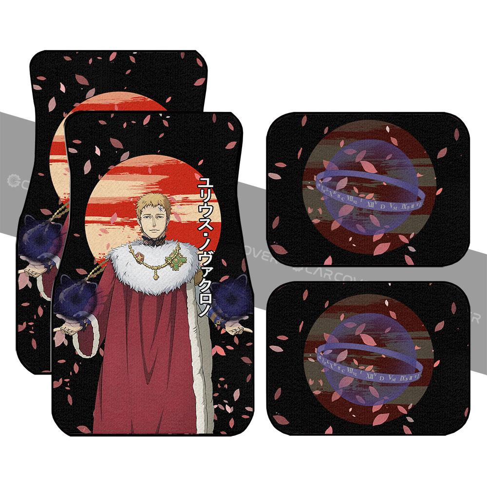 Julius Nova Chrono Car Floor Mats Custom Black Clover Anime Car Accessories - Gearcarcover - 1