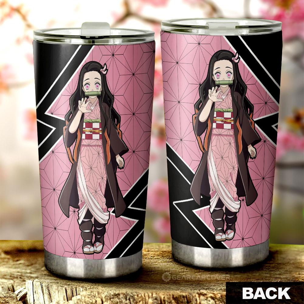 Kamado Nezuko Tumbler Cup Custom Demon Slayer Anime Car Accessories - Gearcarcover - 3