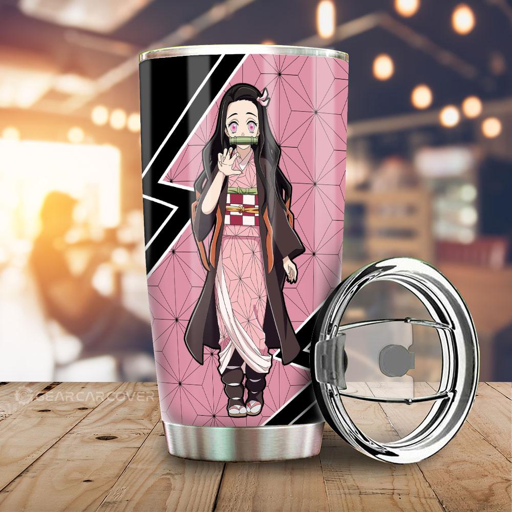 Kamado Nezuko Tumbler Cup Custom Demon Slayer Anime Car Accessories - Gearcarcover - 1