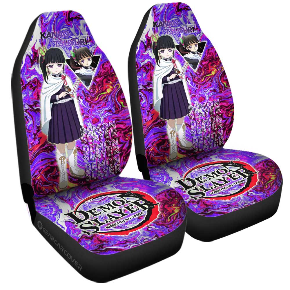 Kanao Tsuyuri Car Seat Covers Custom Demon Slayer Anime Car Accessories - Gearcarcover - 3